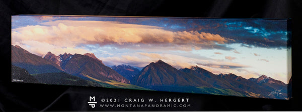 "Deep Creek Eve" - Ready to hang - 40"x10" canvas print with gallery wrap frame