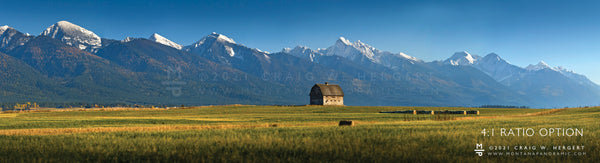 “Dupuis (Pablo's) Barn” - Ronan - Mission Range, MT (OE)
