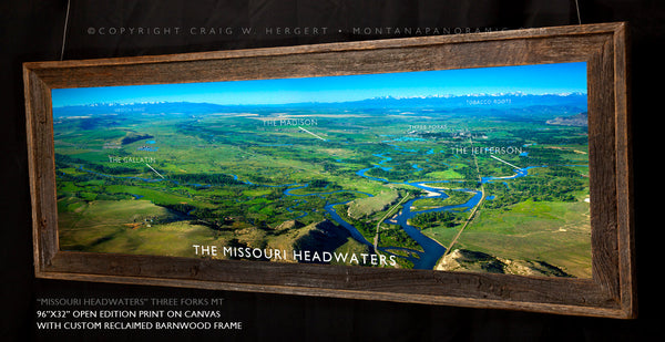 "The Missouri Headwaters - MAP" - Three Forks, MT (OE)