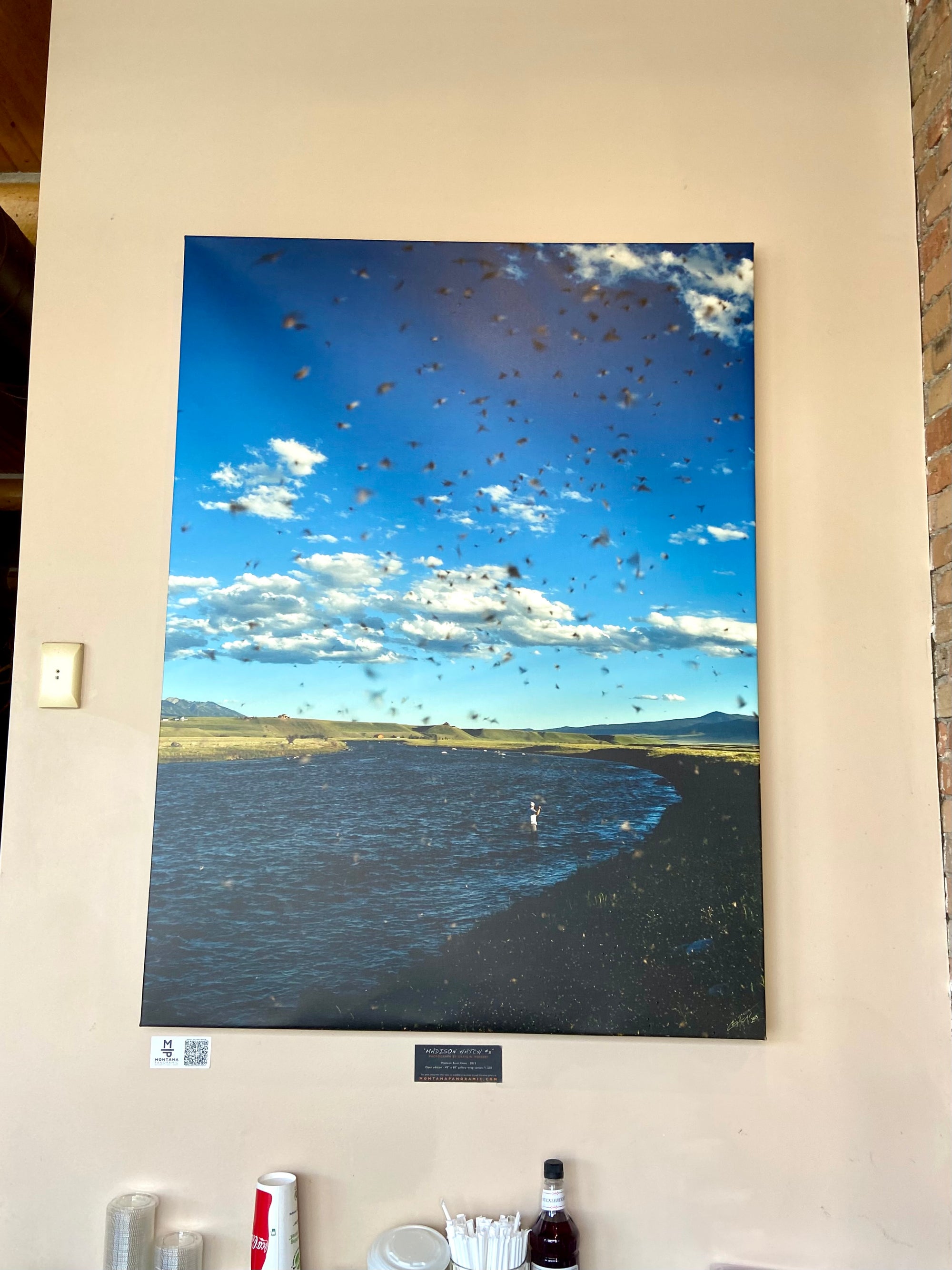 "Mothers Day Caddis Hatch #3"- 40"x60" gallery wrap framed