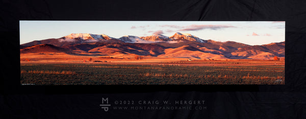 "Pronghorn Pasture" Pony, MT - 60"x 15" open edition metal print - ready to hang