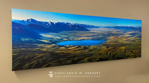 "Spring over the Madison Valley" Ennis, MT - Ready to hang canvas - 45"x15"